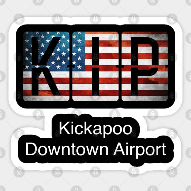 KIP Kickapoo Downtown Airport Sticker by Storeology